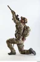  Photos Frankie Perry Army USA Recon - Poses kneeling shooting from a gun whole body 0003.jpg
